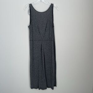 Free People Size S Gray Sleeveless Tunic Top Side Slits Comet Maxi